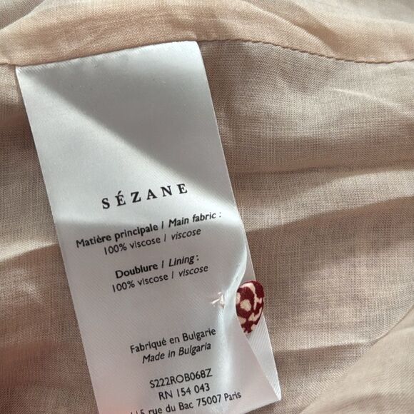 Sezane Noemia Dress Mosaic Print Size 34 - Picture 8 of 9
